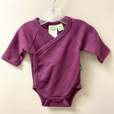 Parade - Mauve Organic Cotton Wrap Bodysuit - Pitter Patter Boutique