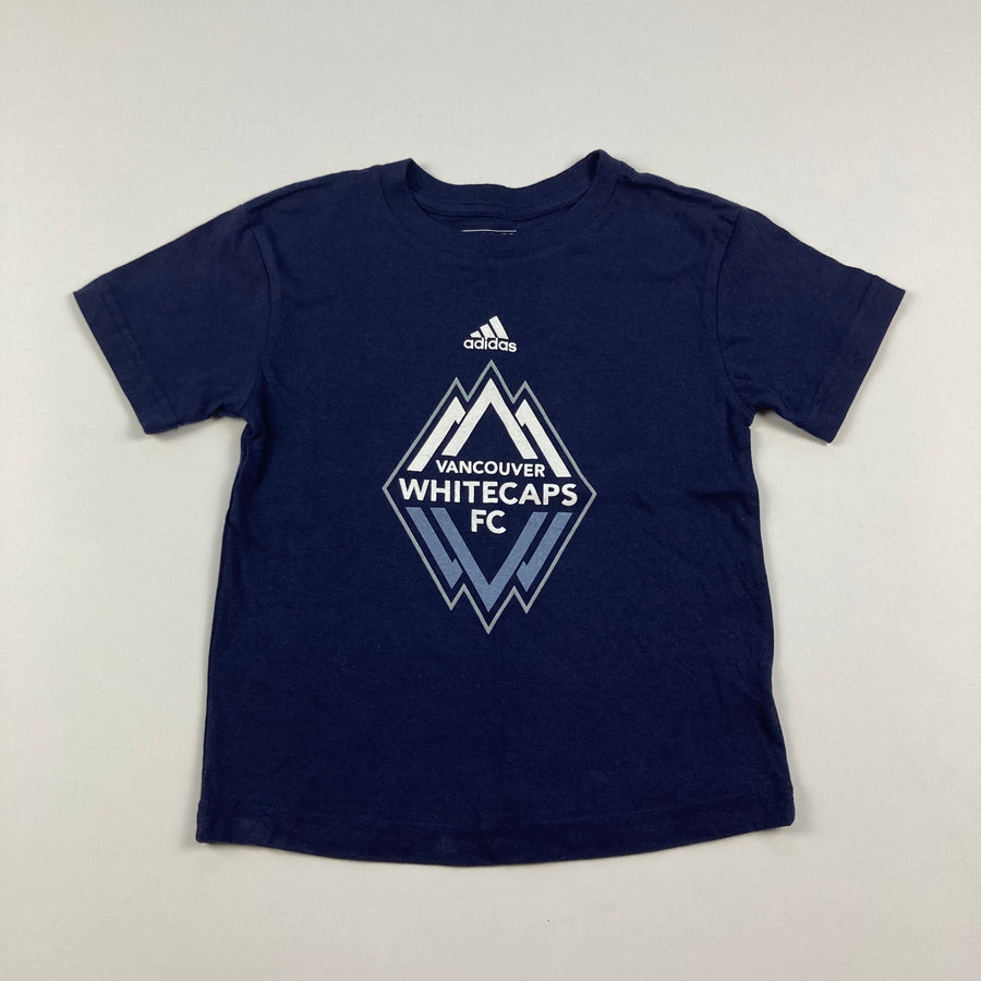 Adidas Whitecaps T-Shirt - Size Kids 5/6T - Pitter Patter Boutique