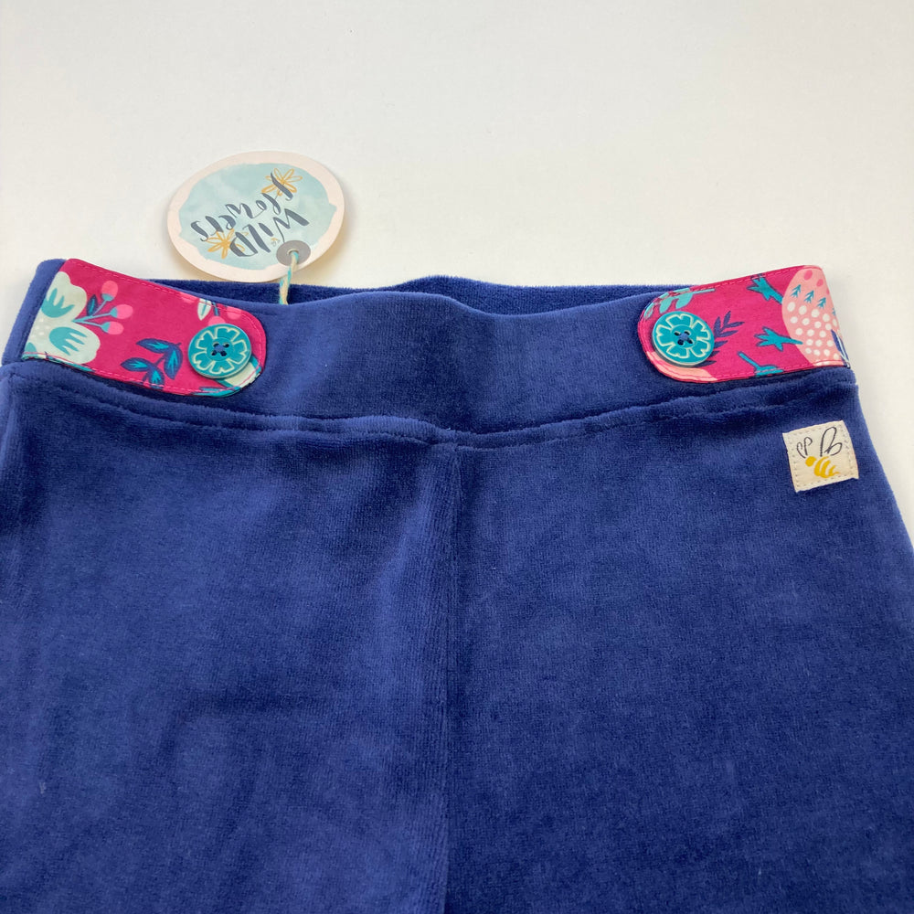 Wild Flowers Velour Pants - Size 4T - Pitter Patter Boutique