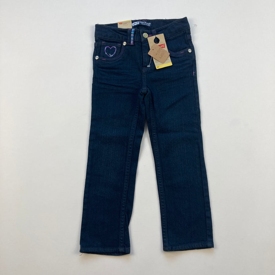 Levi's Slim Straight Jeans - Size 4T - Pitter Patter Boutique