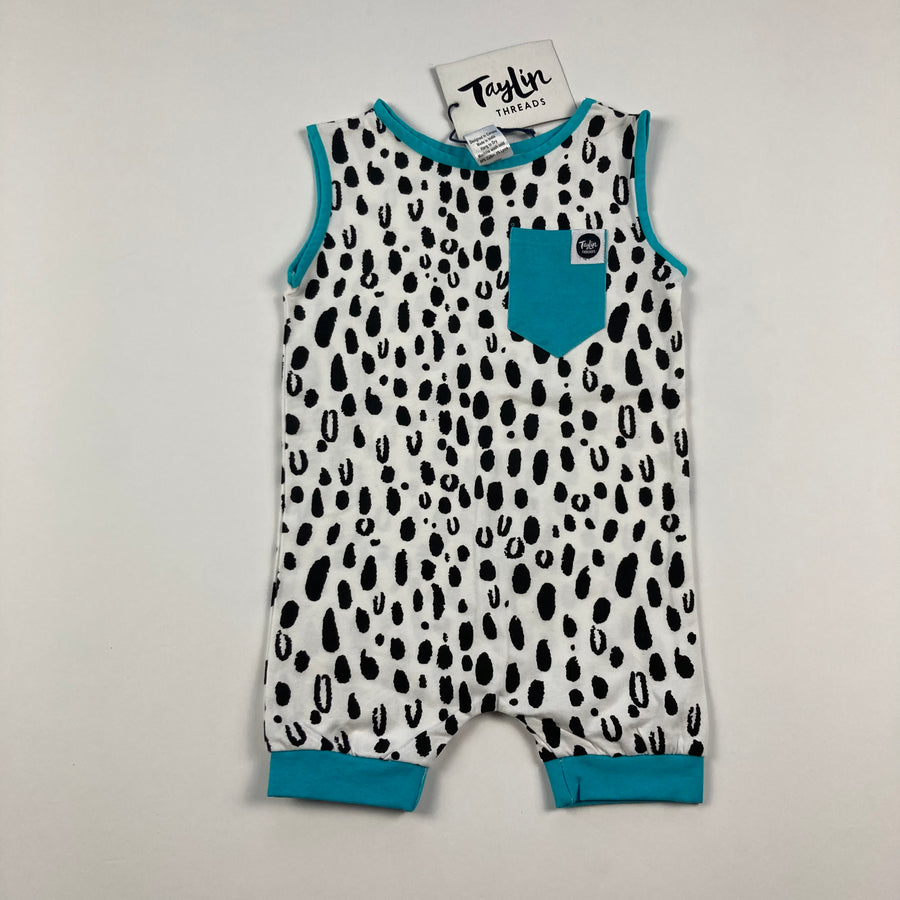 Taylin Threads Sleeveless Romper - 12 Months - Pitter Patter Boutique