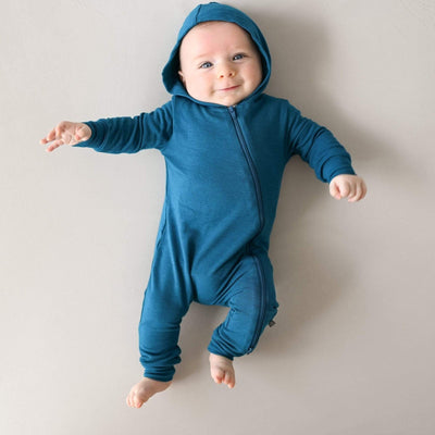 Kyte Baby - Bamboo Jersey Hooded Zippered Romper - Pitter Patter Boutique