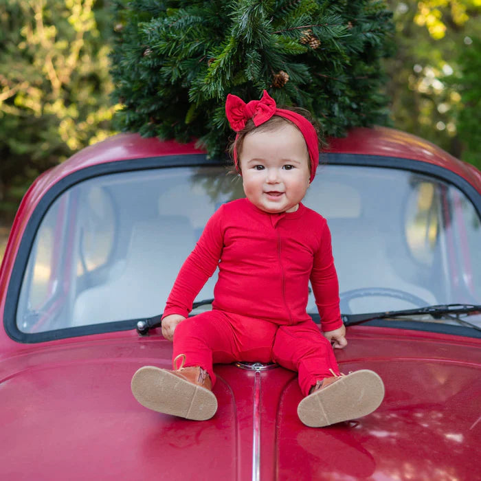 Kyte Baby - Bamboo Zippered Romper (Cardinal)