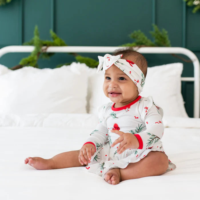Kyte Baby Winterberry Long Sleeve Twirl Bodysuit Dress