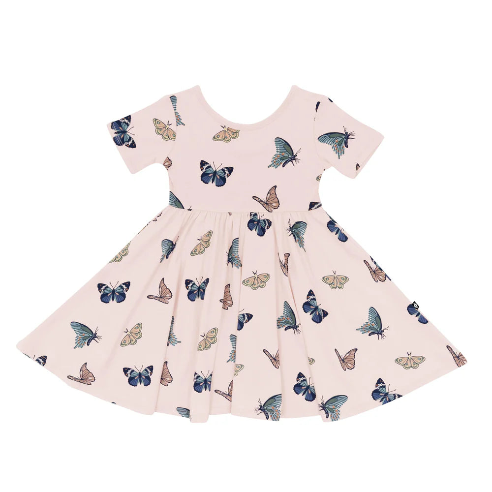 Kyte Baby - Short Sleeve Bamboo Twirl Dress (Size 12-18m to 3T)