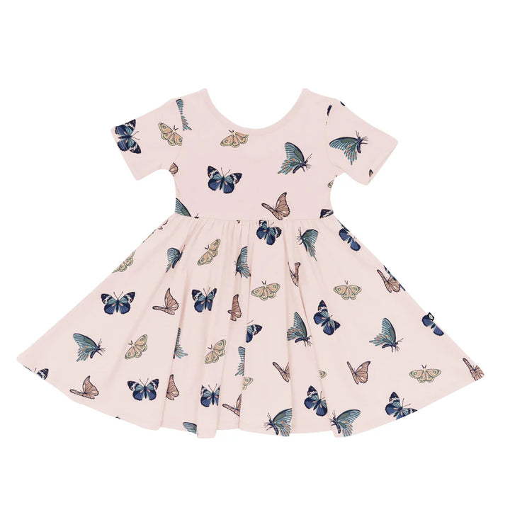 Kyte Baby - Short Sleeve Bamboo Twirl Dress (Size 12-18m to 3T)