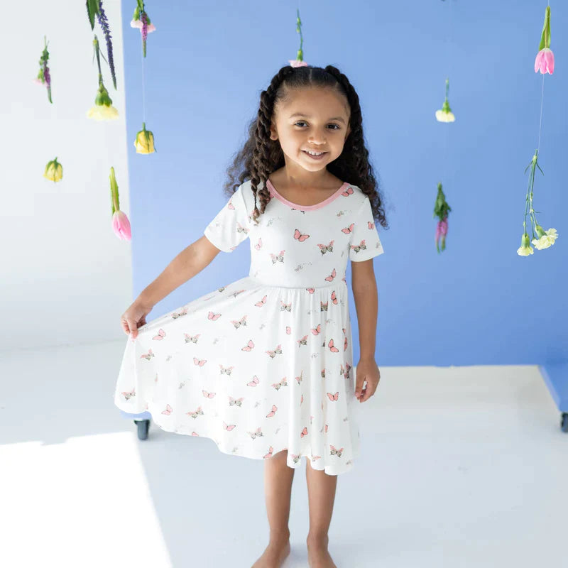 Kyte Baby - Short Sleeve Bamboo Twirl Dress (Size 4-7) - Pitter Patter Boutique