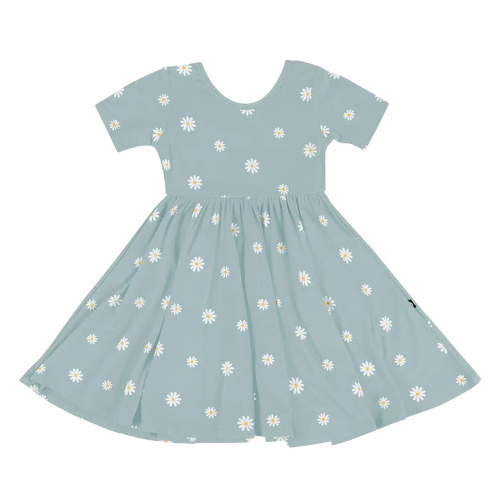 Kyte Baby - Short Sleeve Bamboo Twirl Dress (Size 12-18m to 3T)