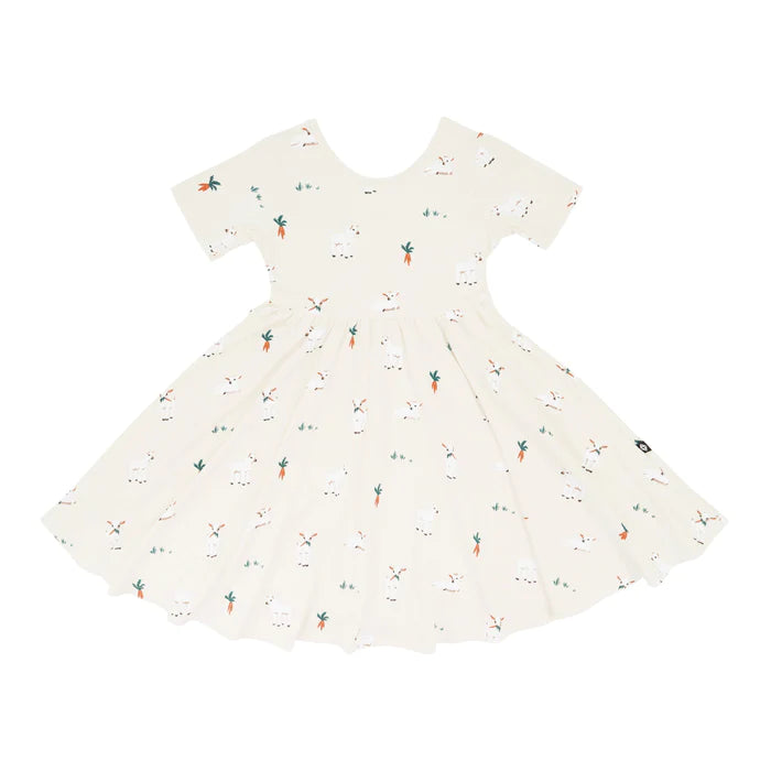 Kyte Baby - Short Sleeve Bamboo Twirl Dress (Size 12-18m to 3T)