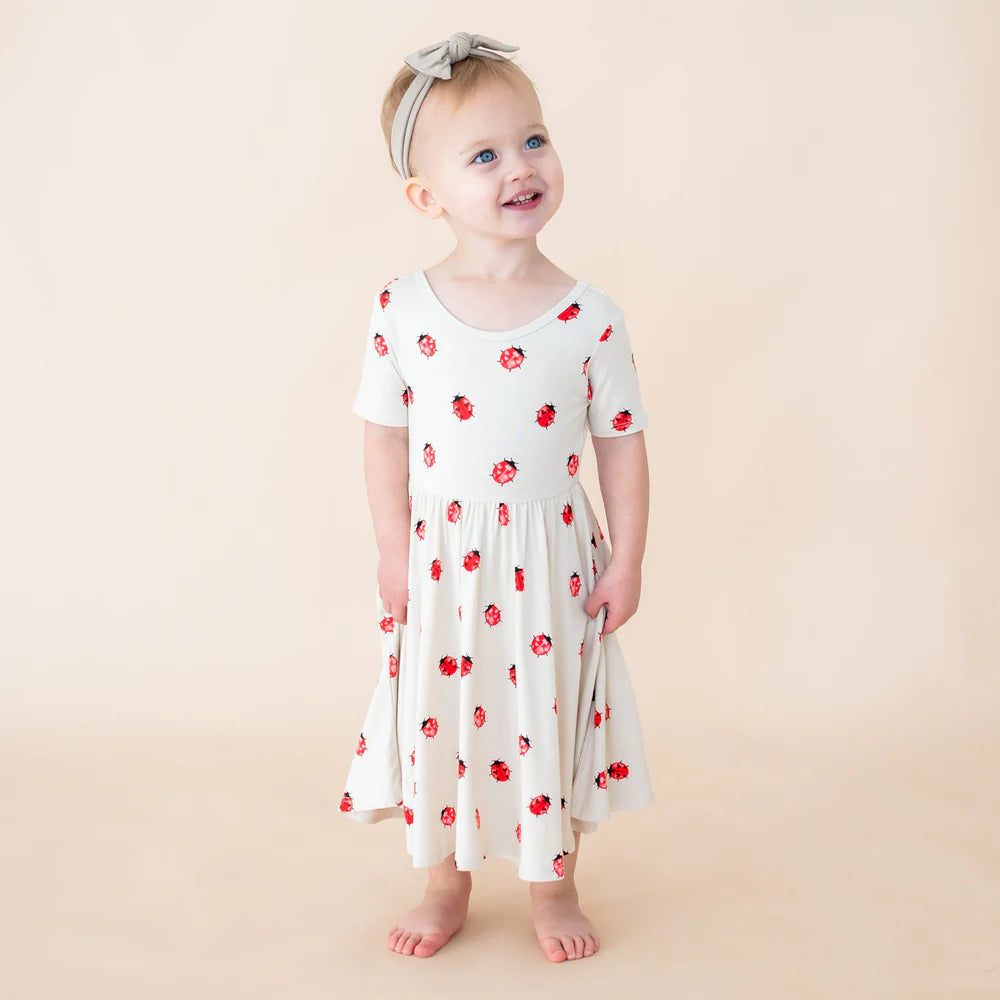 Kyte Baby - Short Sleeve Bamboo Twirl Dress (Size 6 & 7)