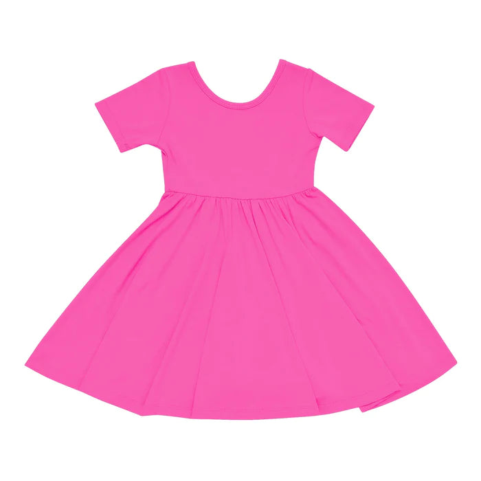 Kyte Baby - Short Sleeve Bamboo Twirl Dress (Size 12-18m to 3T) - Pitter Patter Boutique