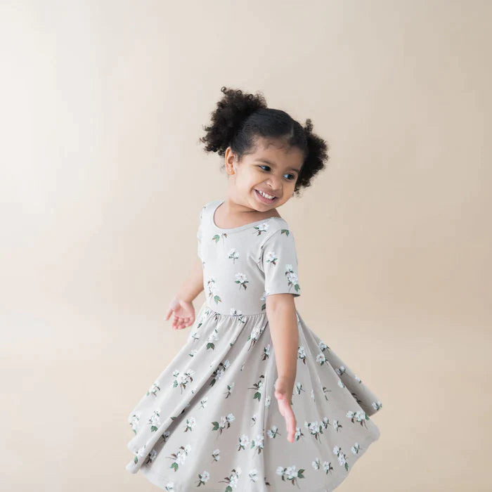 Kyte Baby - Short Sleeve Bamboo Twirl Dress (Size 4-7) - Pitter Patter Boutique