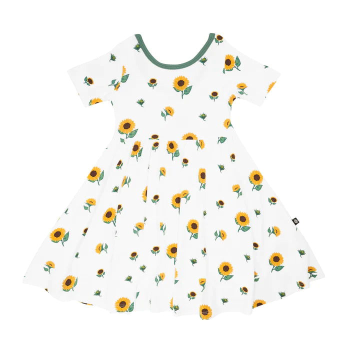 Kyte Baby - Short Sleeve Bamboo Twirl Dress (Size 4-7) - Pitter Patter Boutique