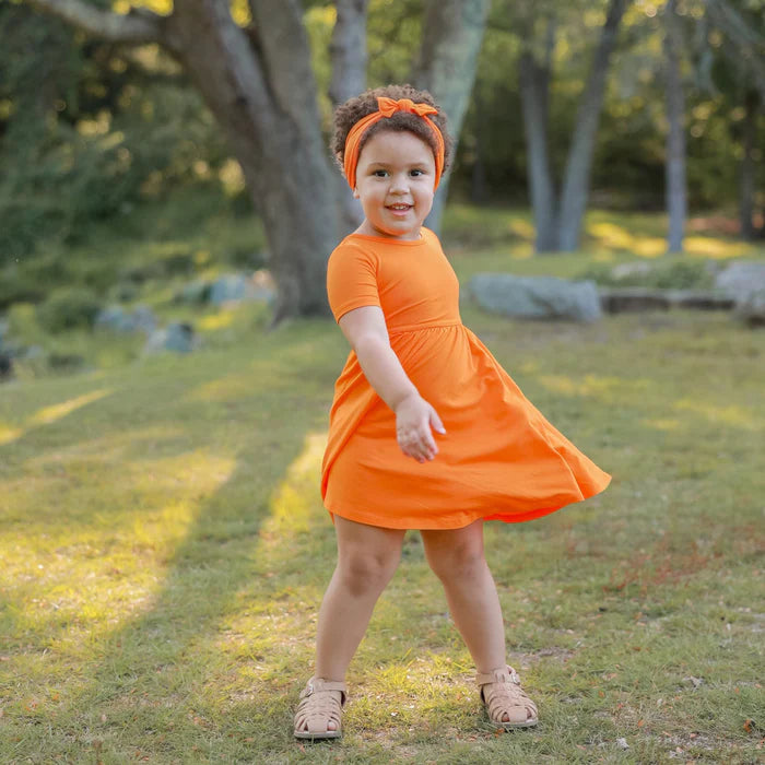 Kyte Baby - Short Sleeve Bamboo Twirl Dress (Size 12-18m to 3T) - Pitter Patter Boutique