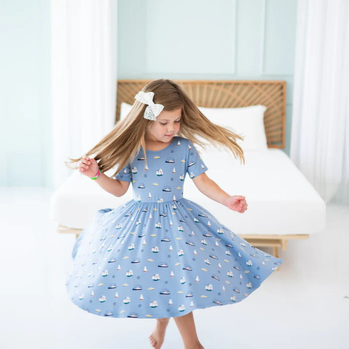 Kyte Baby - Short Sleeve Bamboo Twirl Dress (Size 4 & 5)