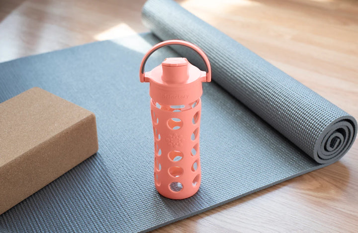 Lifefactory - 12oz Water Bottle with Silicone Sleeve and Active Cap - Pitter Patter Boutique