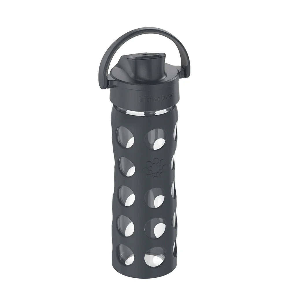 Lifefactory - 16oz Water Bottle with Silicone Sleeve and Active Cap