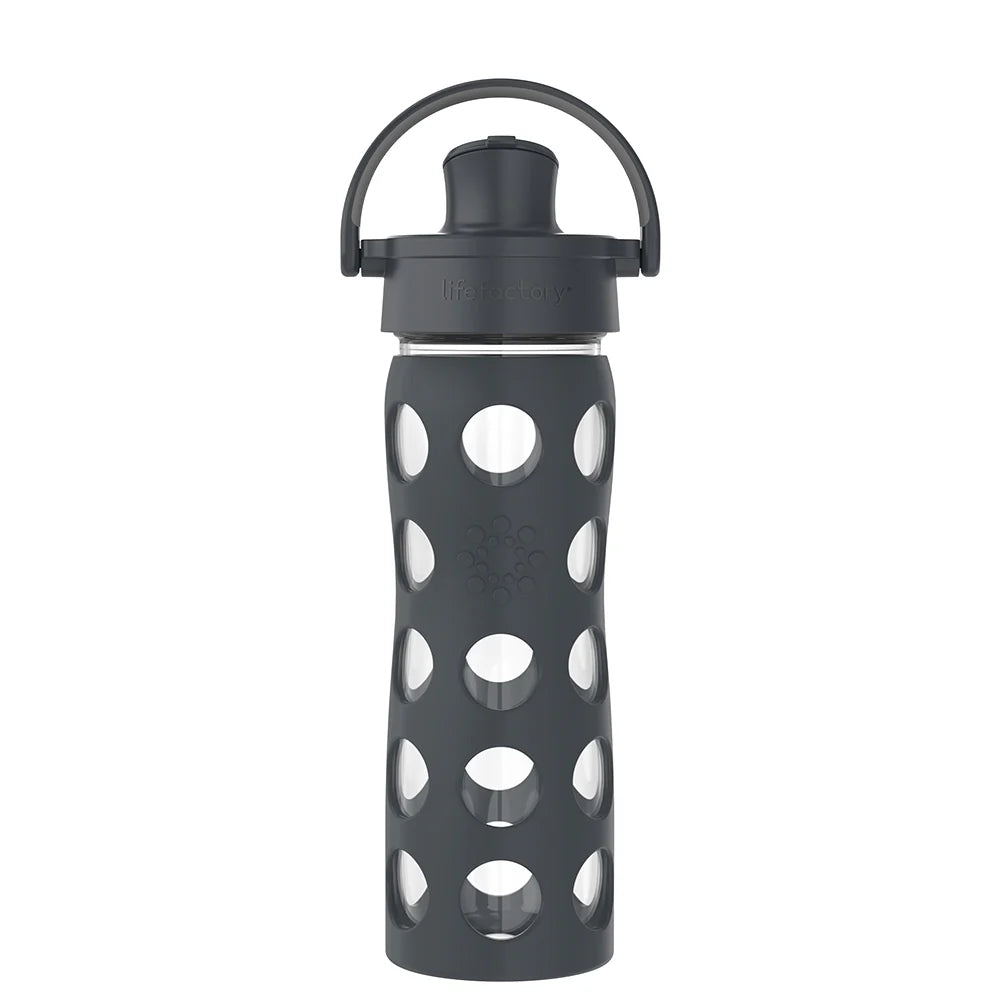 Lifefactory - 16oz Water Bottle with Silicone Sleeve and Active Cap