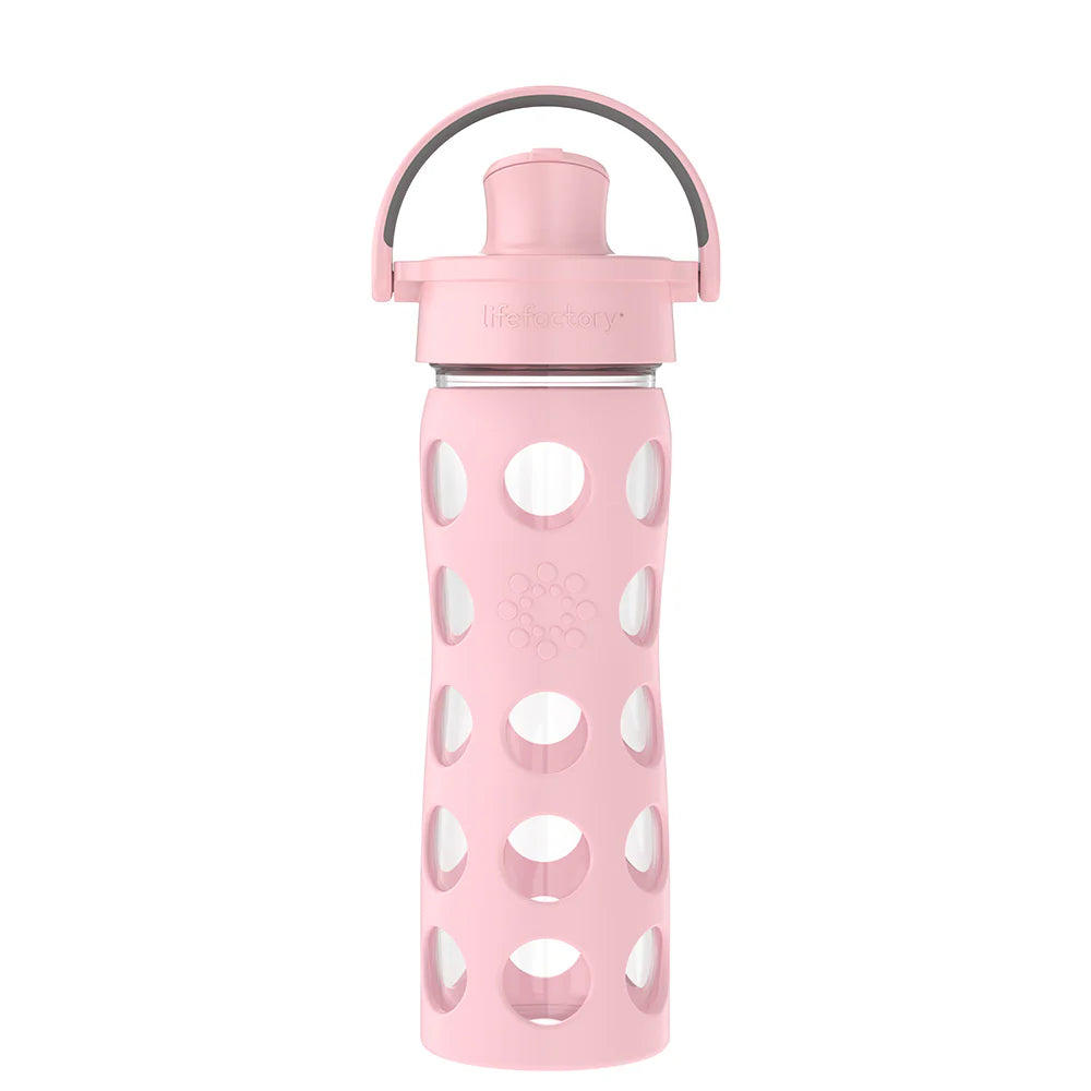 Lifefactory - 16oz Water Bottle with Silicone Sleeve and Active Cap