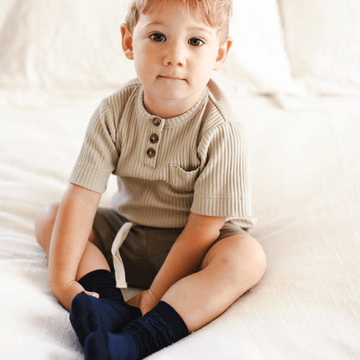 Lamington - Merino Wool Crew Cut Kids Socks - Pitter Patter Boutique