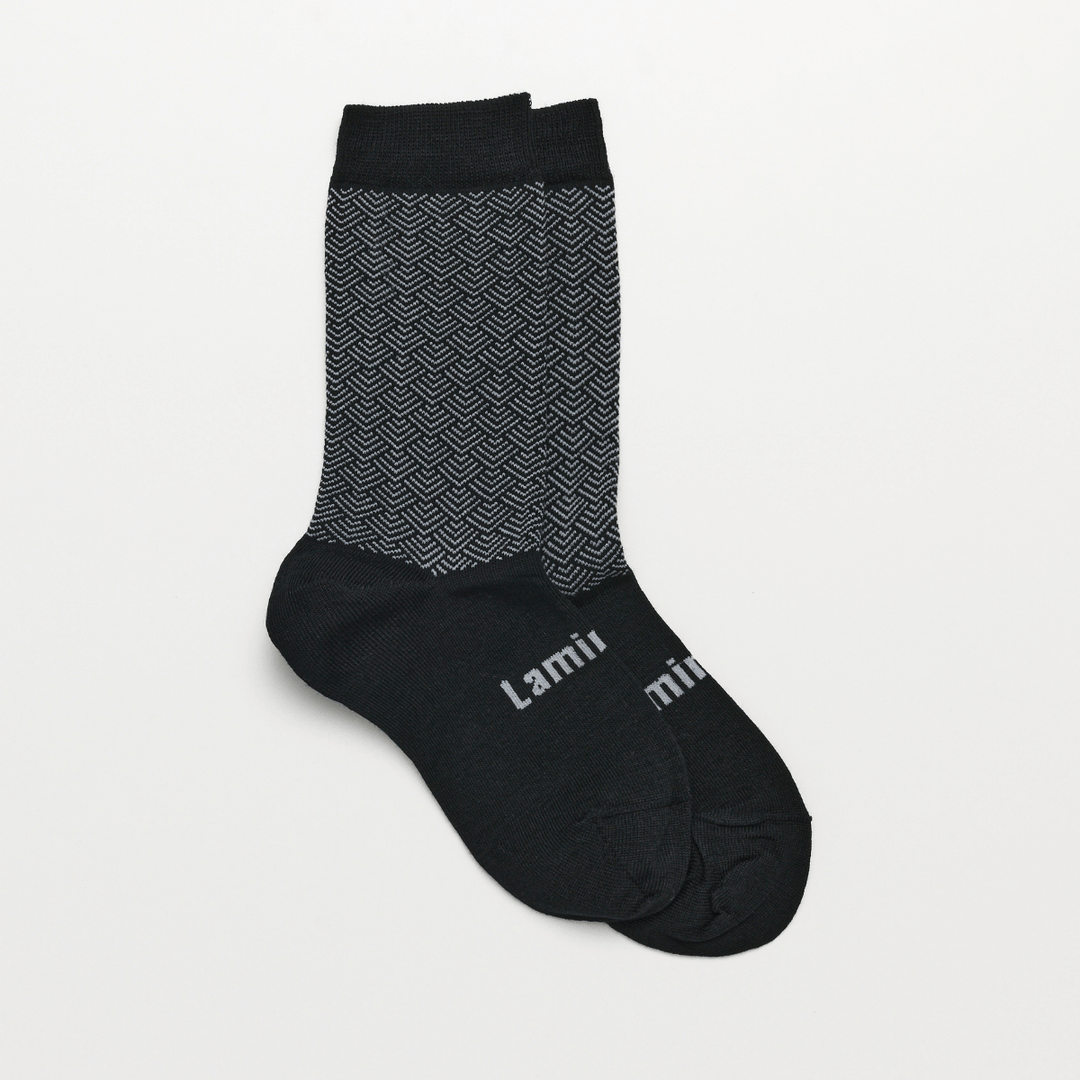 Lamington - Merino Wool Crew Cut Kids/Youth Socks (Size 2-12Y)