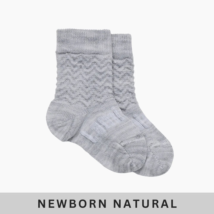 Lamington - Merino Wool Crew Cut Baby Socks (Newborn to 2 Years)