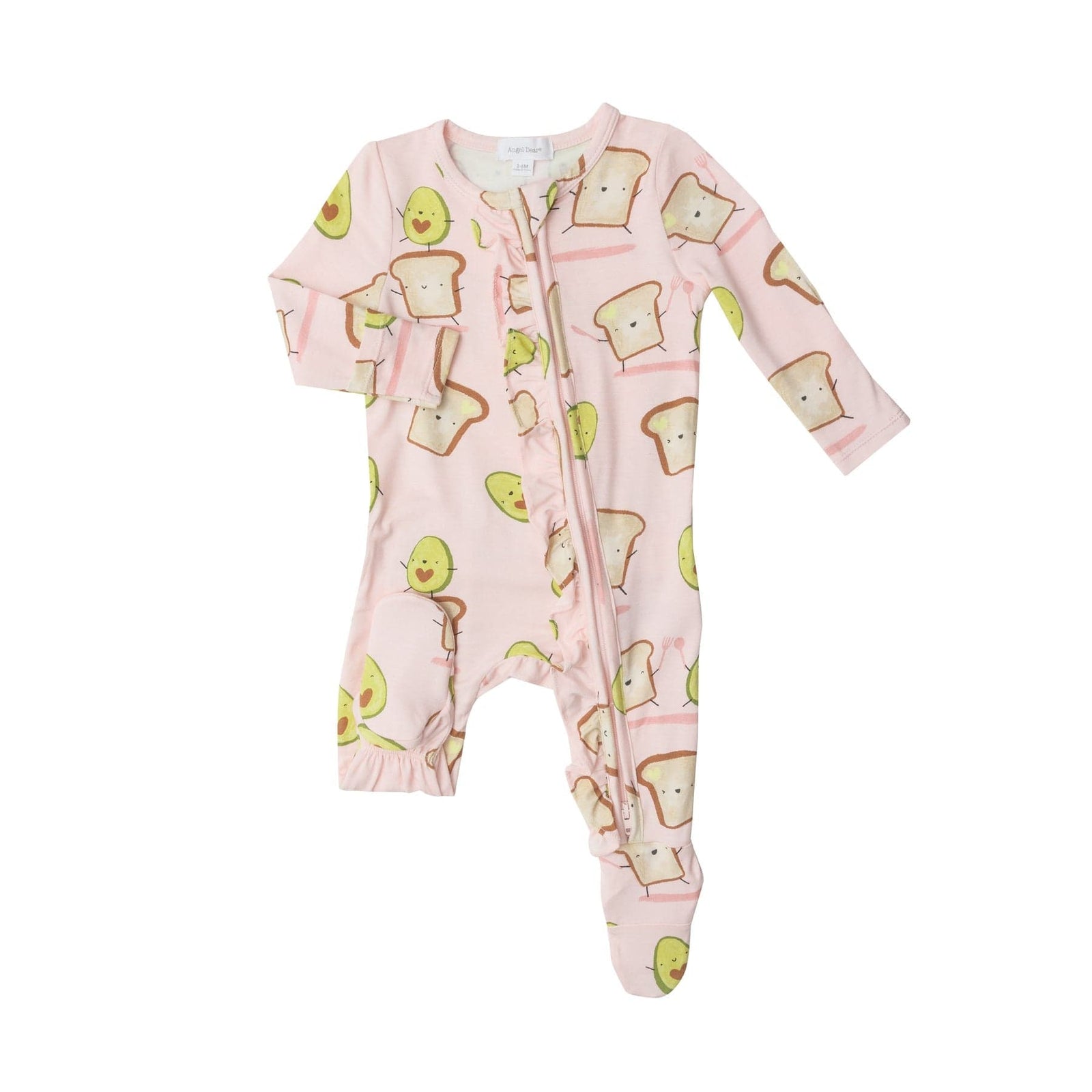 Angel Dear - 3-6M Bamboo 2-Way Zippered Footie - Pitter Patter Boutique