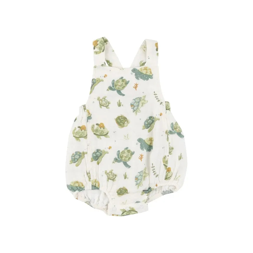Angel Dear - Muslin Sea Turtles Retro Sunsuit