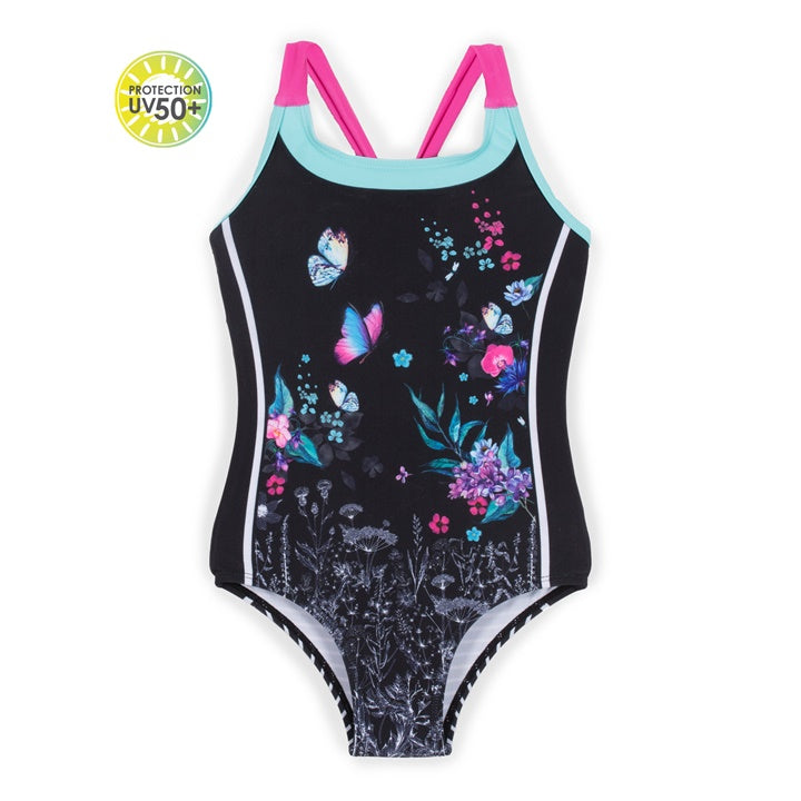 Nano: Two Piece Swimsuit - Printed & Wide Strap - UPF 50+ – CoCo