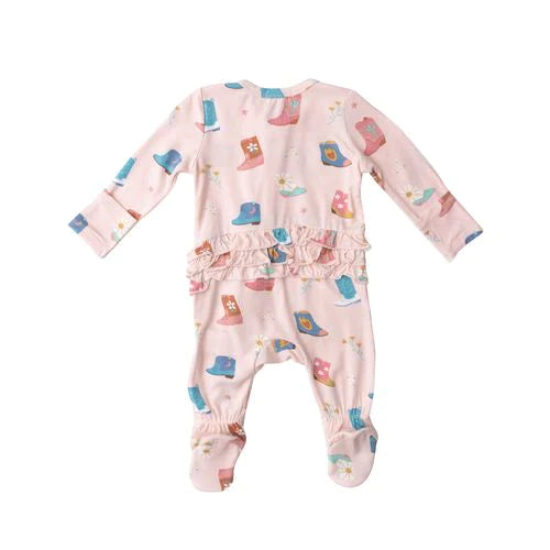 Angel Dear - 3-6M Bamboo 2-Way Zippered Footie - Pitter Patter Boutique