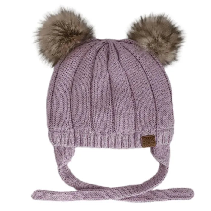 Calikids - Cotton Knit Pompom Hat - Pitter Patter Boutique