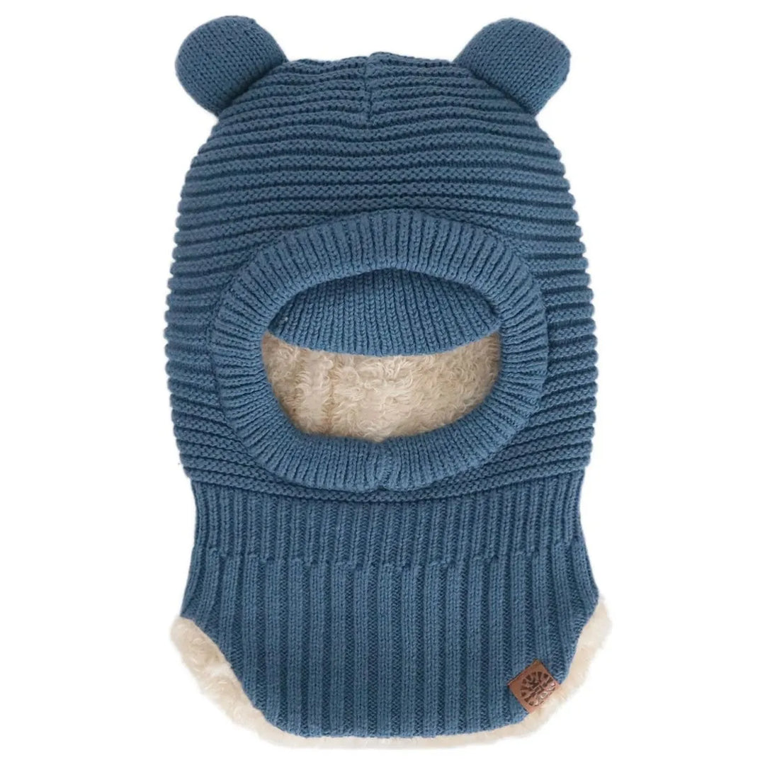 Calikids - Cotton Knit Bear Balaclava - Pitter Patter Boutique