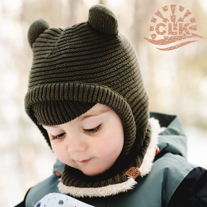 Calikids - Cotton Knit Bear Balaclava - Pitter Patter Boutique