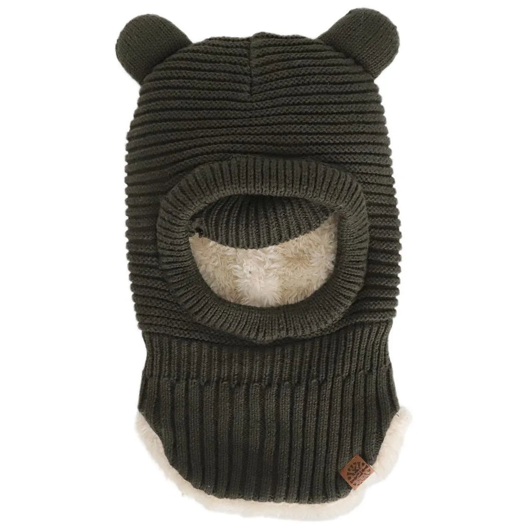 Calikids - Cotton Knit Bear Balaclava - Pitter Patter Boutique