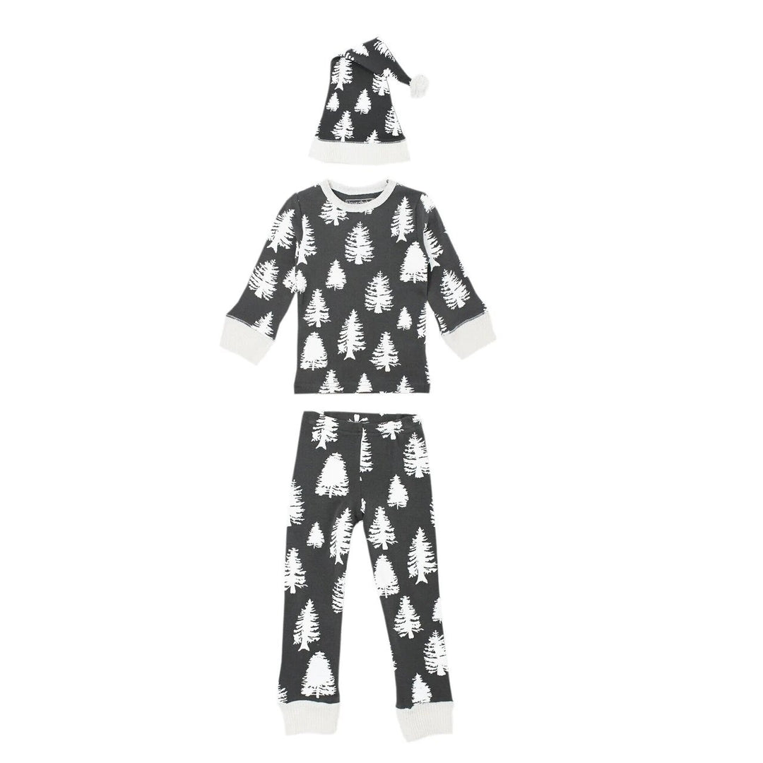 L'oved Baby - Holiday Organic Cotton PJ & Cap Set - Pitter Patter Boutique