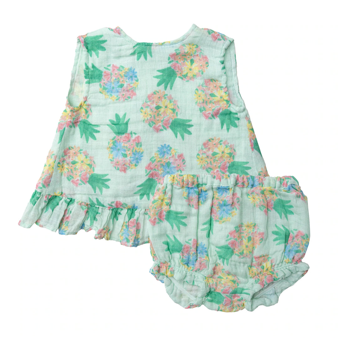 Angel Dear - Ruffle Top & Bloomer - Pitter Patter Boutique