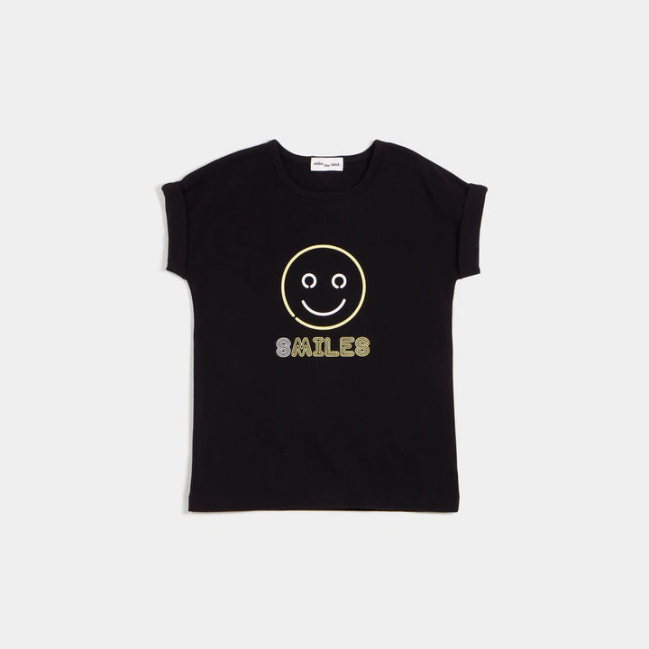 Miles the Label "Smiles for Miles" Girl's T-Shirt - Pitter Patter Boutique