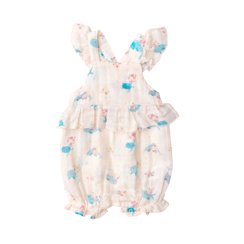 Angel Dear - Muslin Peplum Shortie Sunsuit - Pitter Patter Boutique