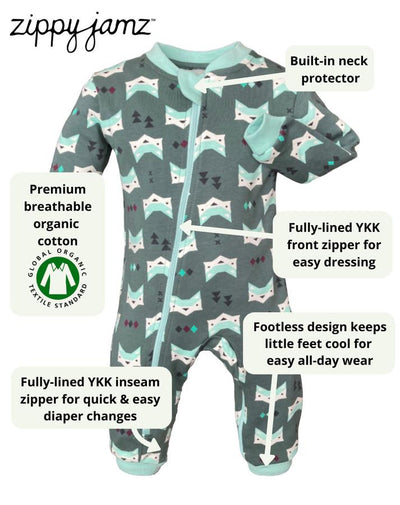 Zippy Jamz - Footless Rompers (6m - 2T) - Pitter Patter Boutique