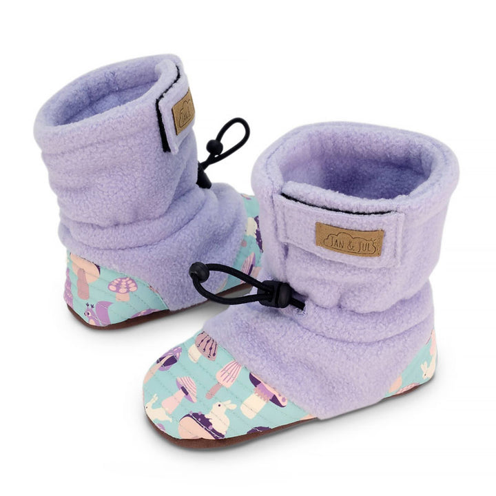 Jan & Jul - Adjustable Stay-Put Cozy Fleece Booties - Pitter Patter Boutique