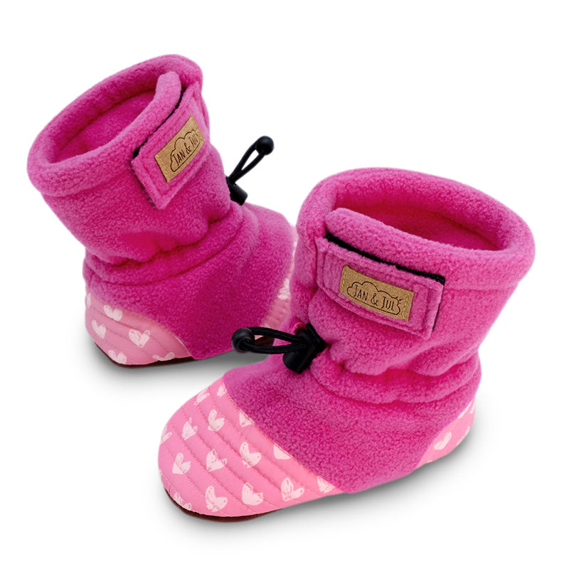 Jan & Jul - Adjustable Stay-Put Cozy Fleece Booties - Pitter Patter Boutique