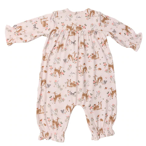 Angel Dear Smocked Romper - Pitter Patter Boutique