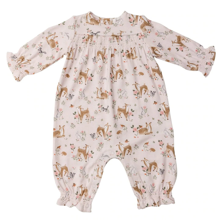 Angel Dear Smocked Romper - Pitter Patter Boutique