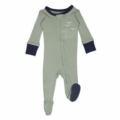 L'oved Baby - Applique Zippered Footie - Pitter Patter Boutique