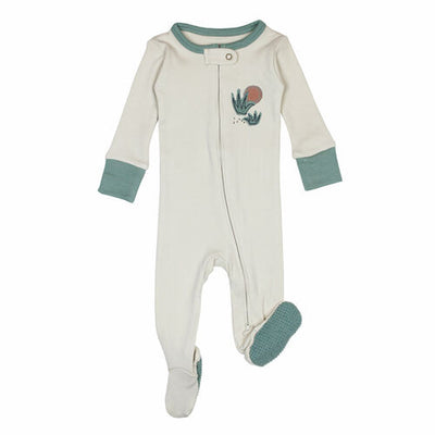 L'oved Baby - Applique Zippered Footie - Pitter Patter Boutique