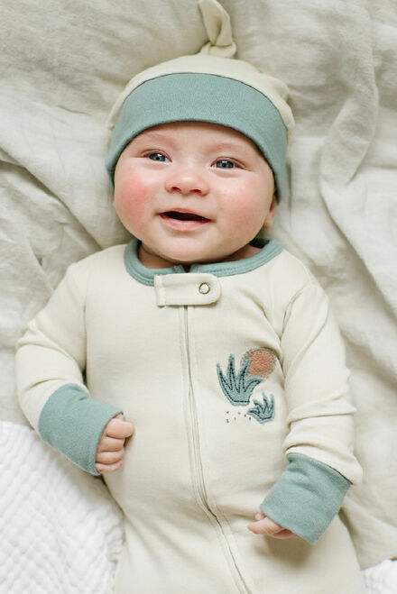 L'oved Baby - Applique Zippered Footie - Pitter Patter Boutique