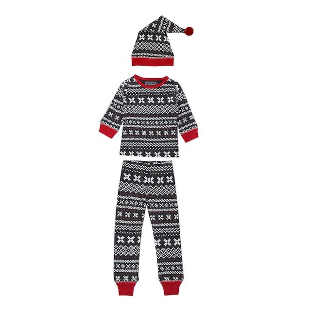 L'oved Baby - Holiday Organic Cotton PJ & Cap Set - Pitter Patter Boutique
