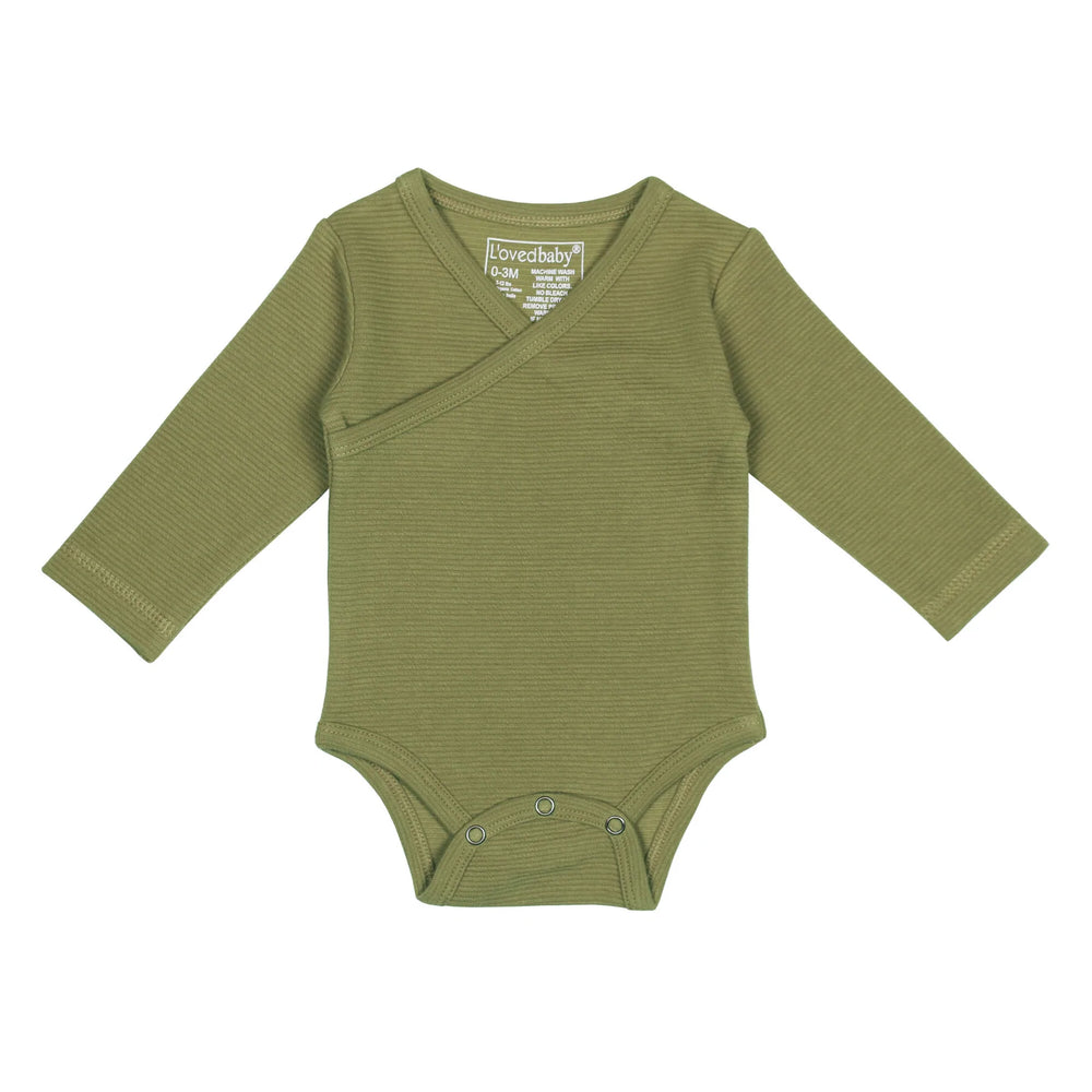 L'oved Baby Corduroy Wrap Bodysuit - Pitter Patter Boutique