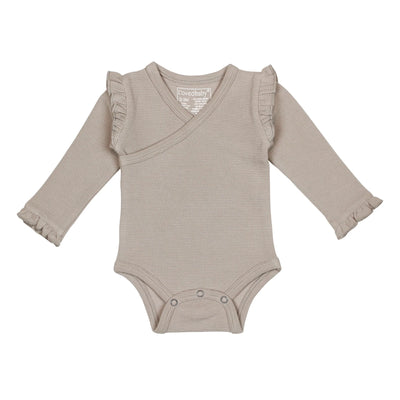 L'oved Baby Corduroy Ruffle Wrap Bodysuit - Pitter Patter Boutique