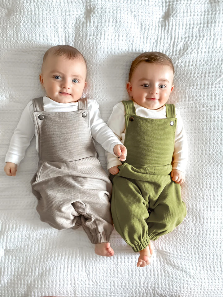 L'oved Baby - Corduroy Overall Romper - Pitter Patter Boutique